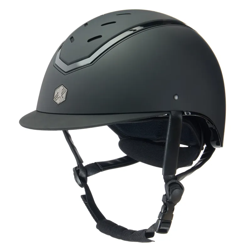 EQX by Charles Owen Kylo Riding Hat - Black Matte/Black Gloss